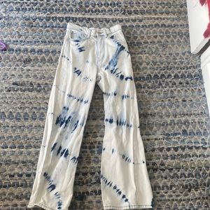 Denim tie dye jeans